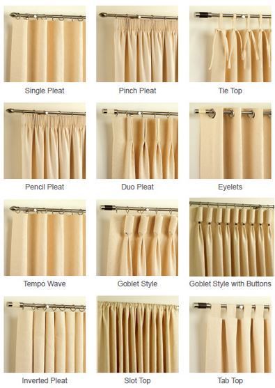 An assortment of curtains in diverse styles, colors, and textures, highlighting options for home decor enhancement.