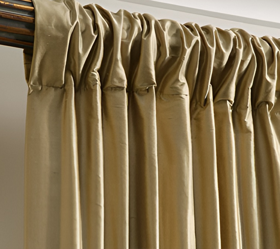 here it's beautiful rod pocket curtains